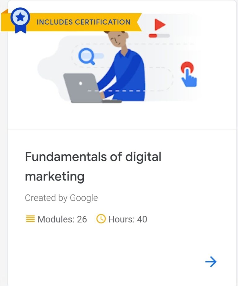 Course on Artificial Intelligence and Digital Marketing by Google | With Certification