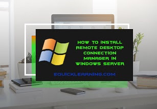 How to install Remote Desktop Connection | Remote Desktop Connection Manager in Hindi