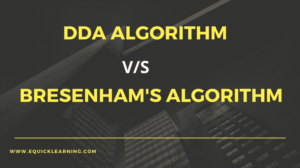 DDA and Brasenham's Algorithm